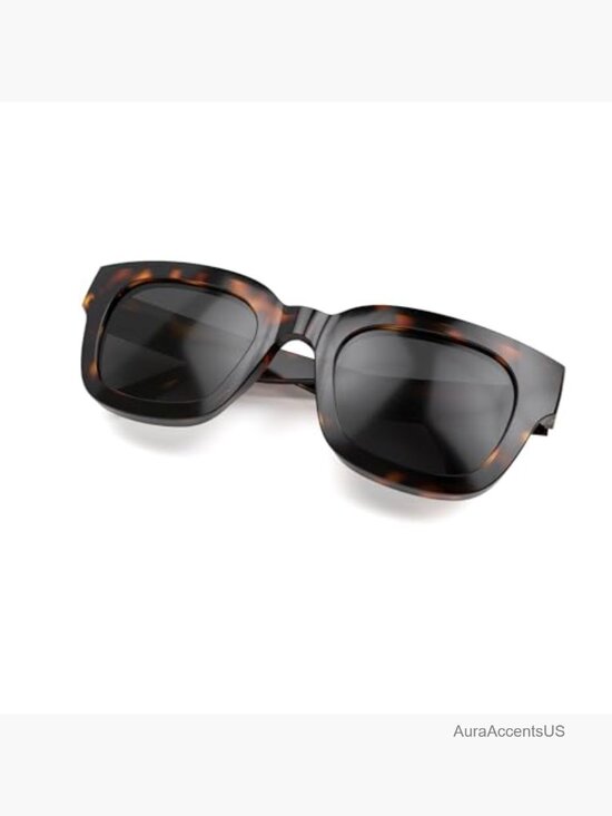 Oversized Square Rectangular Trapezoidal Sunglasses Unisex Spring Hinges UV400 main image 6